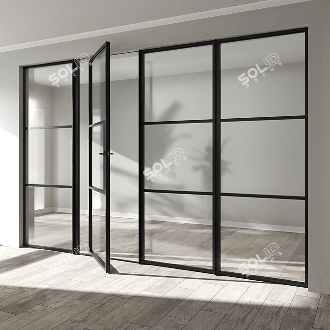 Modern Pivot Doors by Smartsystems 3D model image 5