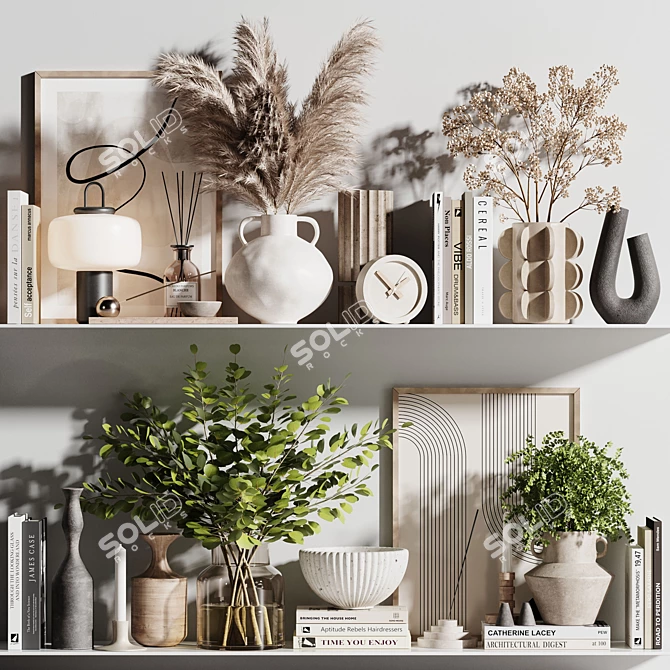 Elegant Decorative 3D Set 3D model image 1