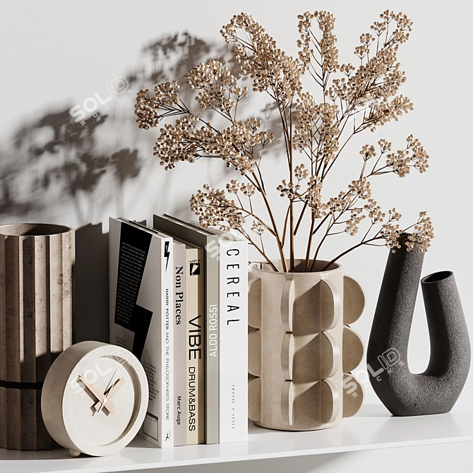 Elegant Decorative 3D Set 3D model image 5