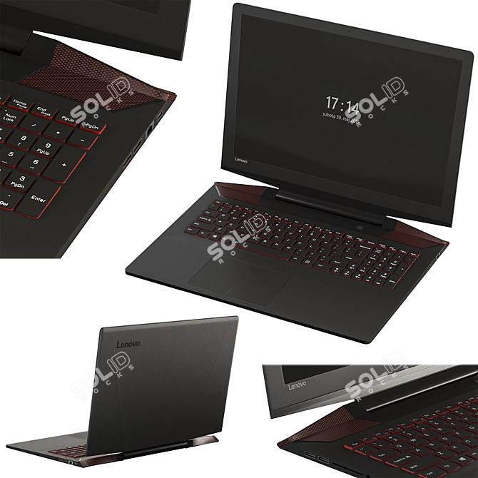 Lenovo Y700 Gaming Powerhouse 3D model image 1