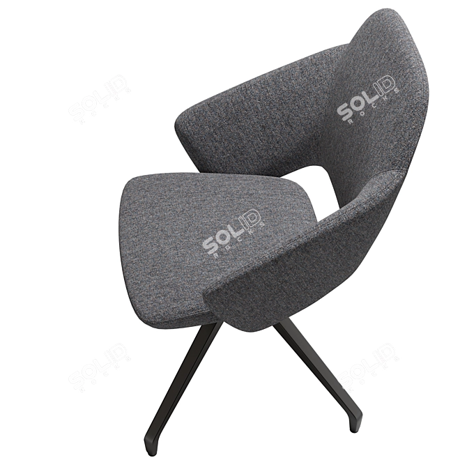 Mara Icon High-Back Armchair 3D model image 5