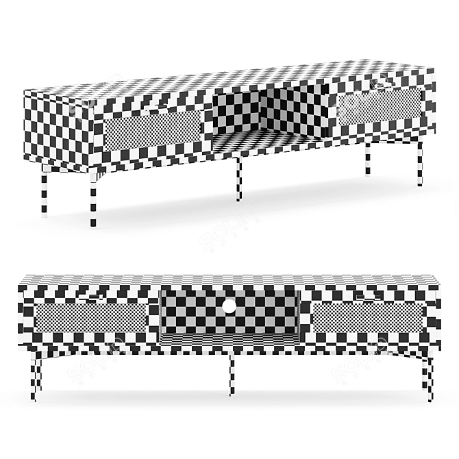 Bohus Raffels TV Stand 3D model image 4