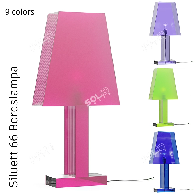 Silhouett 66 Acrylic Table Lamp 3D model image 1