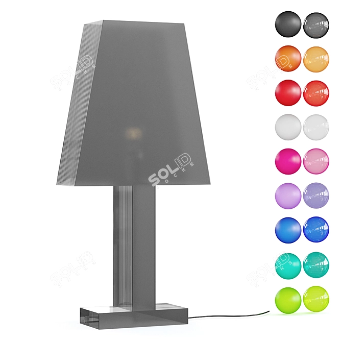 Silhouett 66 Acrylic Table Lamp 3D model image 3