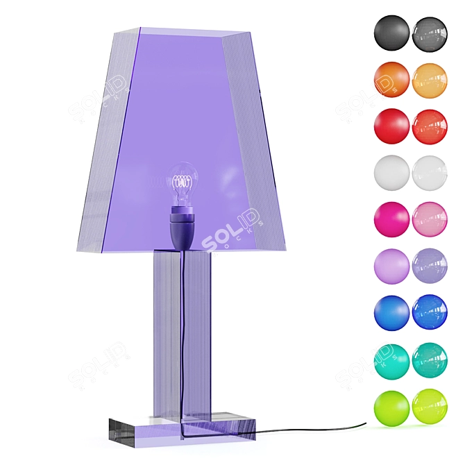 Silhouett 66 Acrylic Table Lamp 3D model image 4