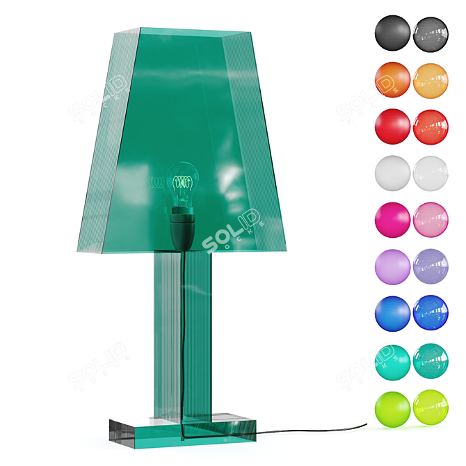 Silhouett 66 Acrylic Table Lamp 3D model image 5