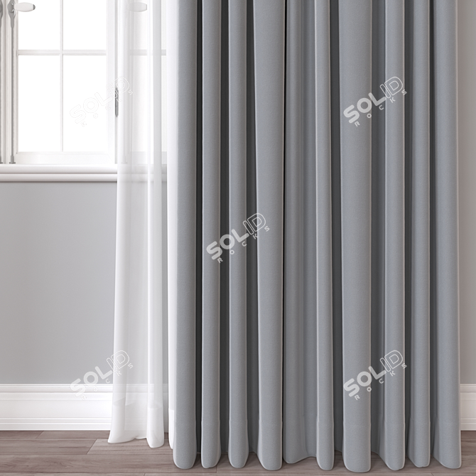 Versatile Curtain Model for 3D 3D model image 2