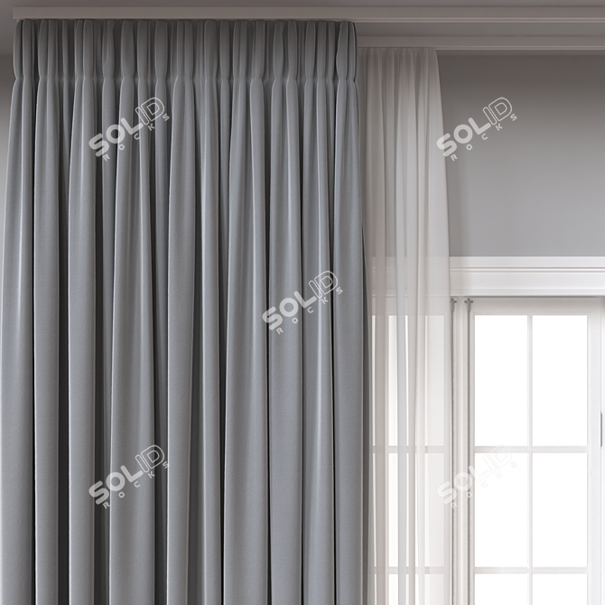 Versatile Curtain Model for 3D 3D model image 3