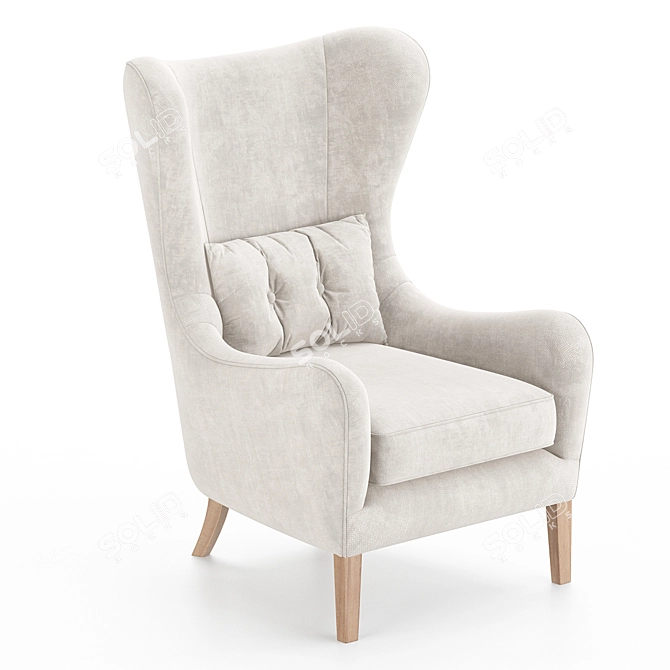 Realistic 3D Chair Model 3D model image 1