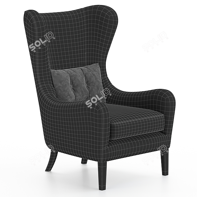 Realistic 3D Chair Model 3D model image 2