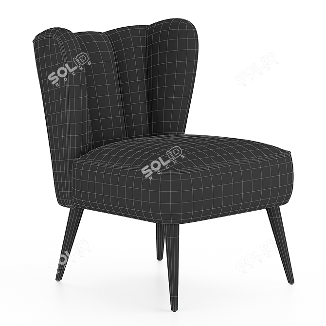 Velvet Chair 3D Model Set 3D model image 3