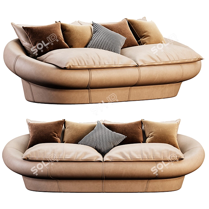 Giovannetti TANGERI Modern Sofa 3D model image 1