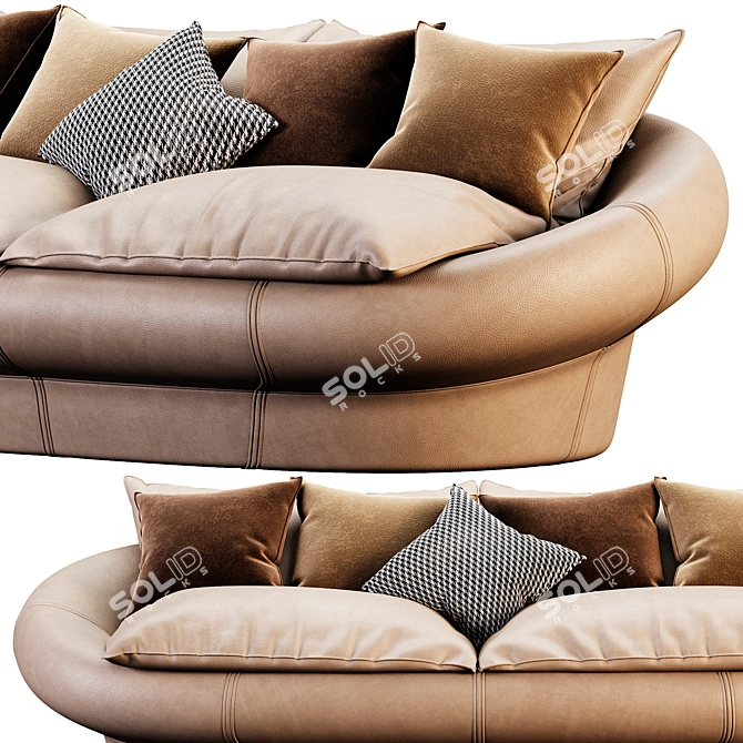 Giovannetti TANGERI Modern Sofa 3D model image 2
