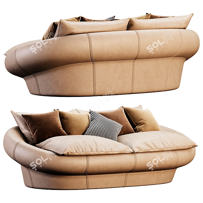 Giovannetti TANGERI Modern Sofa 3D model image 4