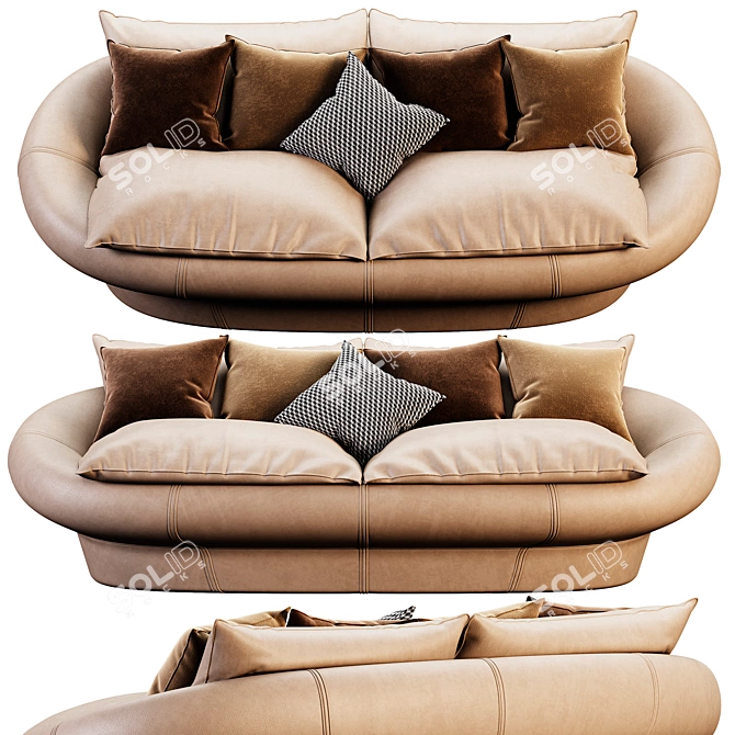Giovannetti TANGERI Modern Sofa 3D model image 5