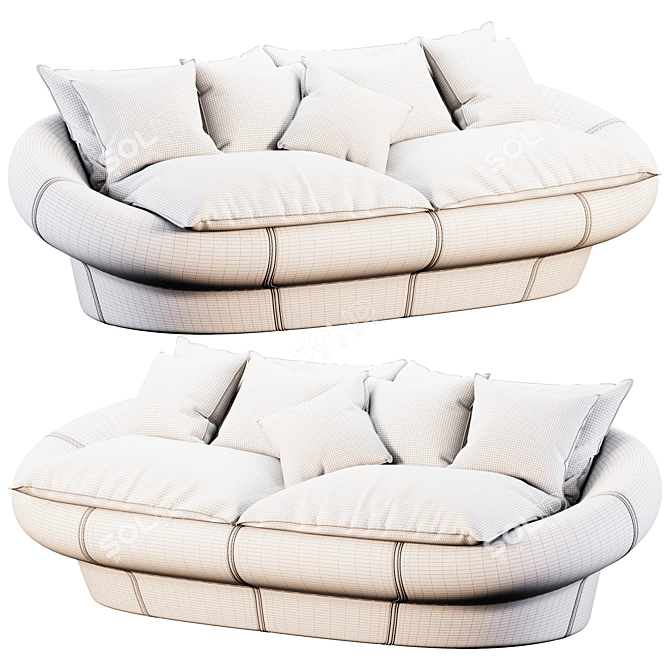 Giovannetti TANGERI Modern Sofa 3D model image 6