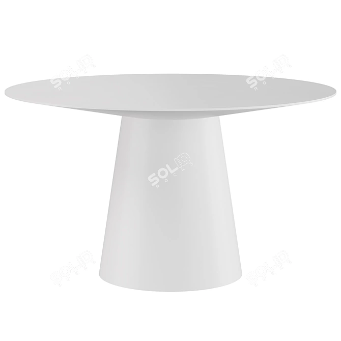 Wesley Round Dining Table, 53 3D model image 3