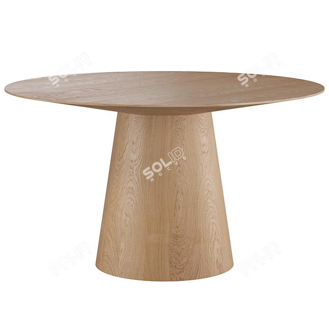 Wesley Round Dining Table, 53 3D model image 4