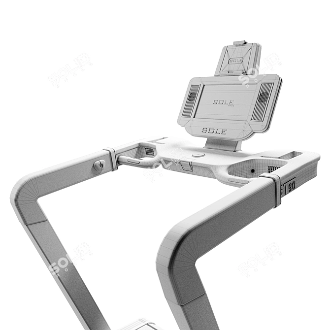 Compact Gym Treadmill ST90 3D model image 6