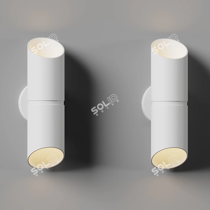 Marino LED Outdoor Wall Sconce 3D model image 3