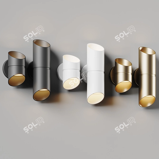 Marino LED Outdoor Wall Sconce 3D model image 5