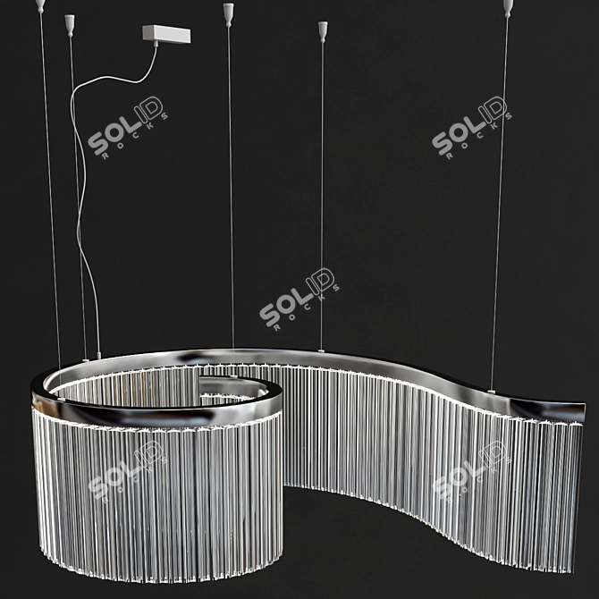 Elegant Carmen Suspension Light 3D model image 4