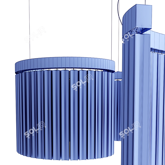 Elegant Carmen Suspension Light 3D model image 5