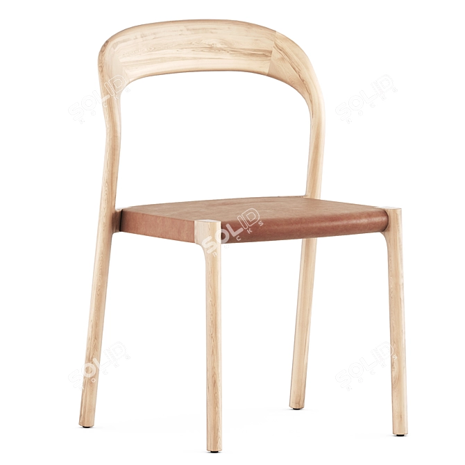 Modern Elegance: Ticino Chair by Living Divani 3D model image 3