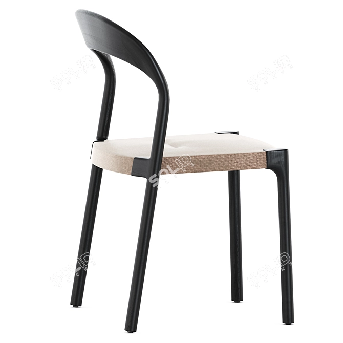 Modern Elegance: Ticino Chair by Living Divani 3D model image 4