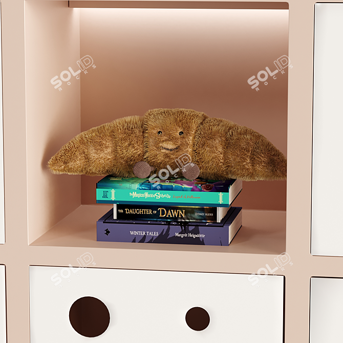 Kids Room Wardrobe with Toys 3D model image 4