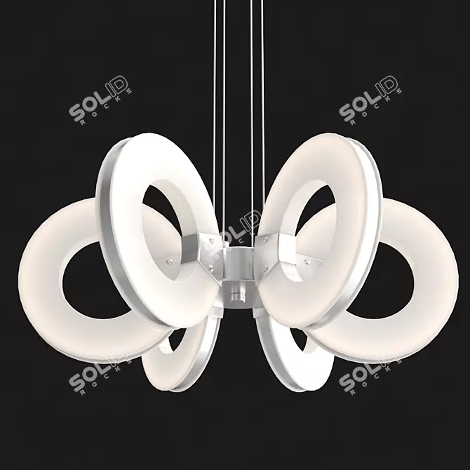 Modern 45cm Guide Pendant Chandelier 3D model image 2