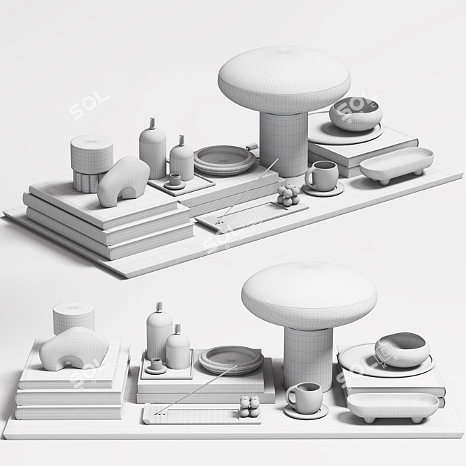 2015 3D Decorative Set Models 3D model image 3