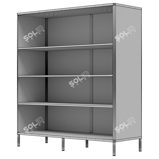 Modern BEKANT Rack Bookcase 3D model image 5