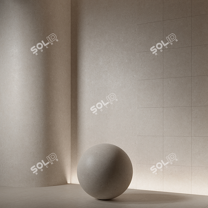 Seamless Stone Ceramic Tile Texture 3D model image 1