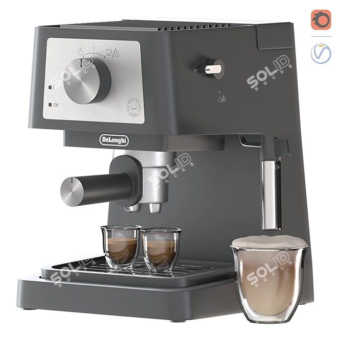 Stilosa Espresso Machine, Vray & Corona 3D model image 7