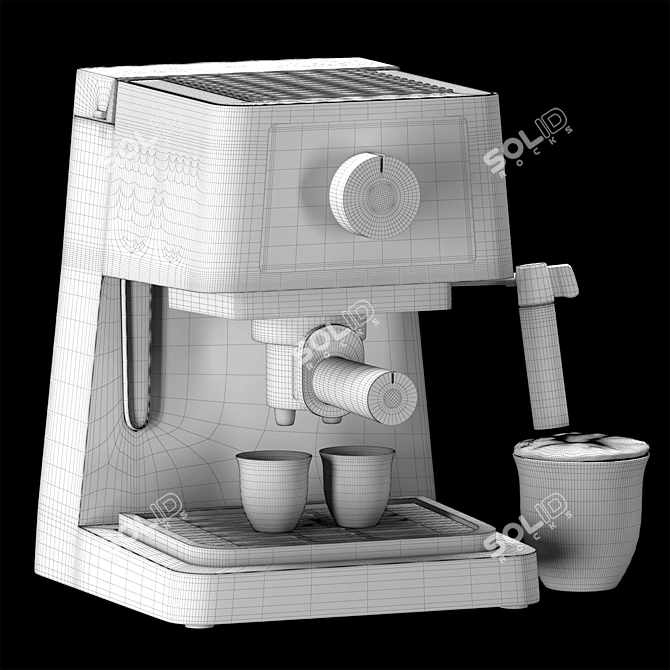 Stilosa Espresso Machine, Vray & Corona 3D model image 10