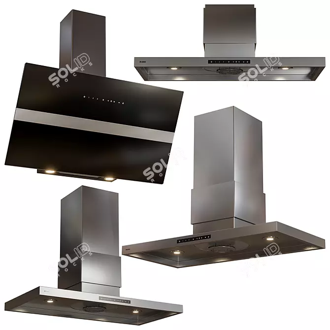 Asko Appliance Set: Hobs, Hoods 3D model image 6