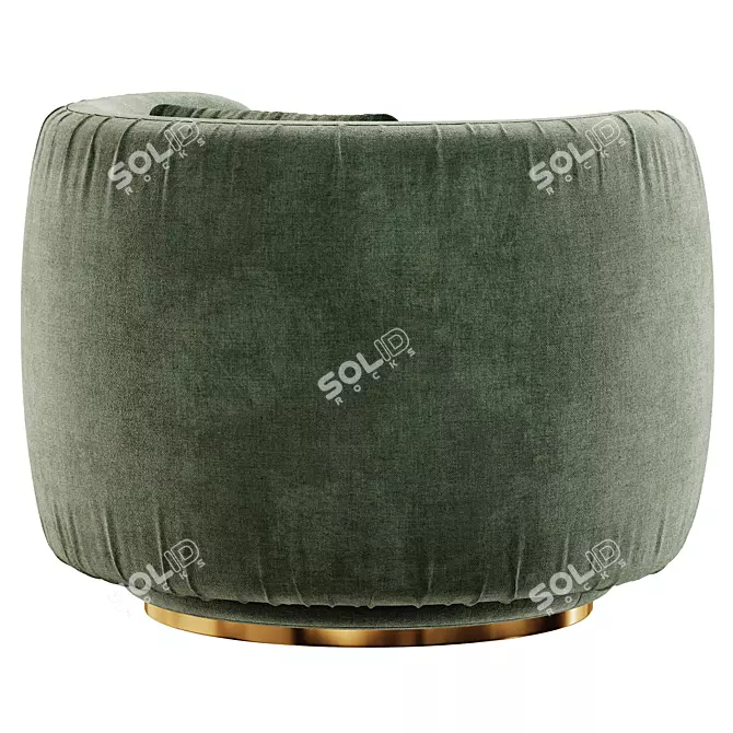 Elegant Arbor Armchair 3D Model 3D model image 5