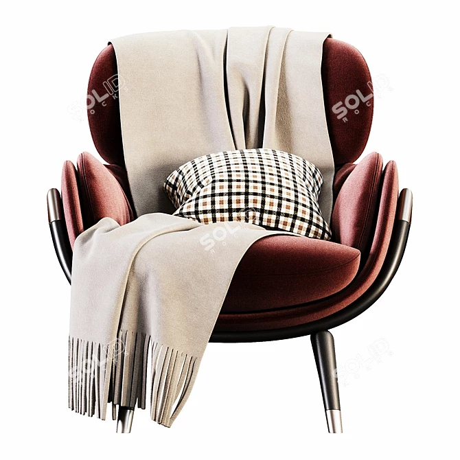 Elysia Lounge Chair | Modern Design 3D model image 2