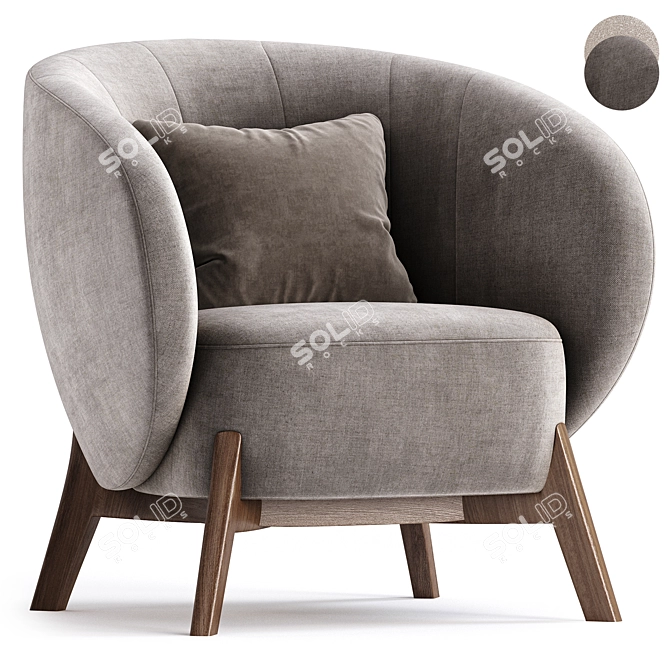 Tilar Set 1 Armchair Collection 3D model image 2