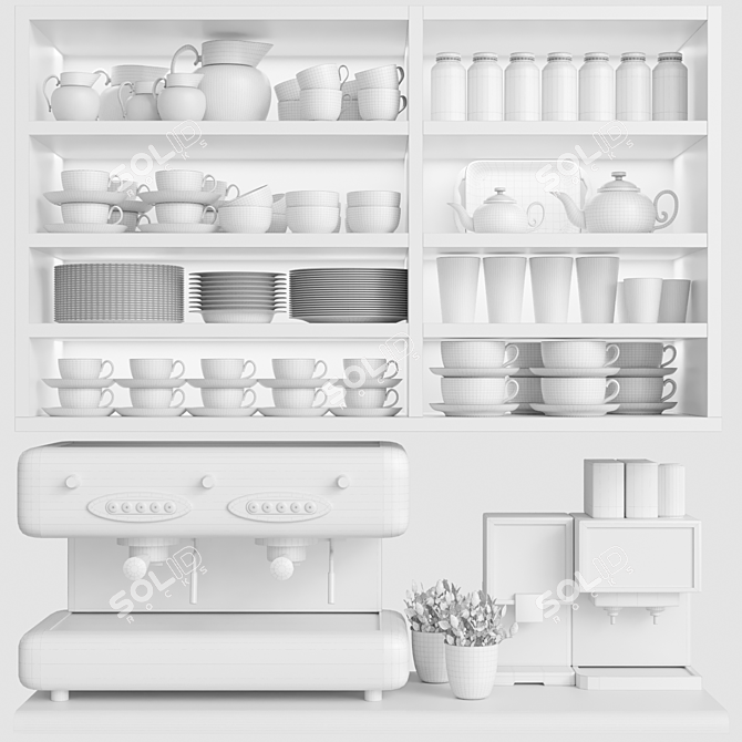 Kitchenware Set 3D Models Bundle 3D model image 2