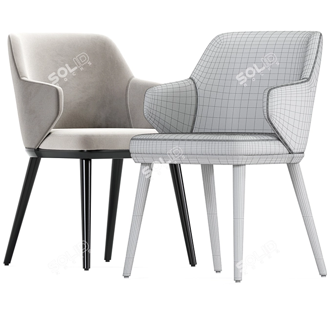 3D Dining Chair Table Models 3D model image 2