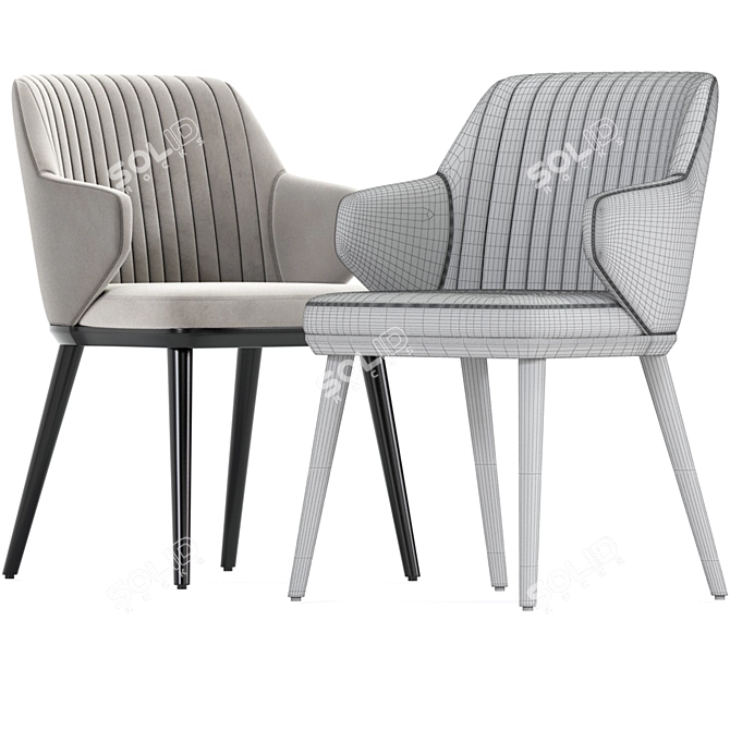 3D Dining Chair Table Models 3D model image 3