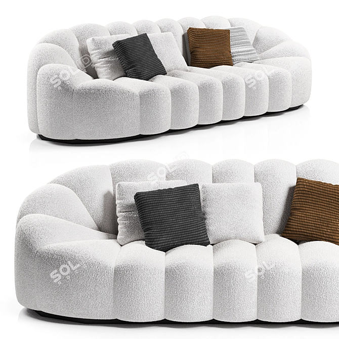 Mandarin-inspired Sofa "Peppo 3D model image 1