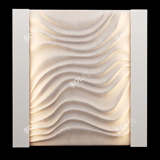 Modern 3D Wall Panel Design 3D model image 2