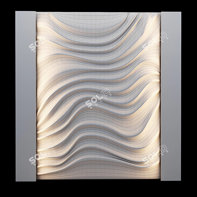 Modern 3D Wall Panel Design 3D model image 6