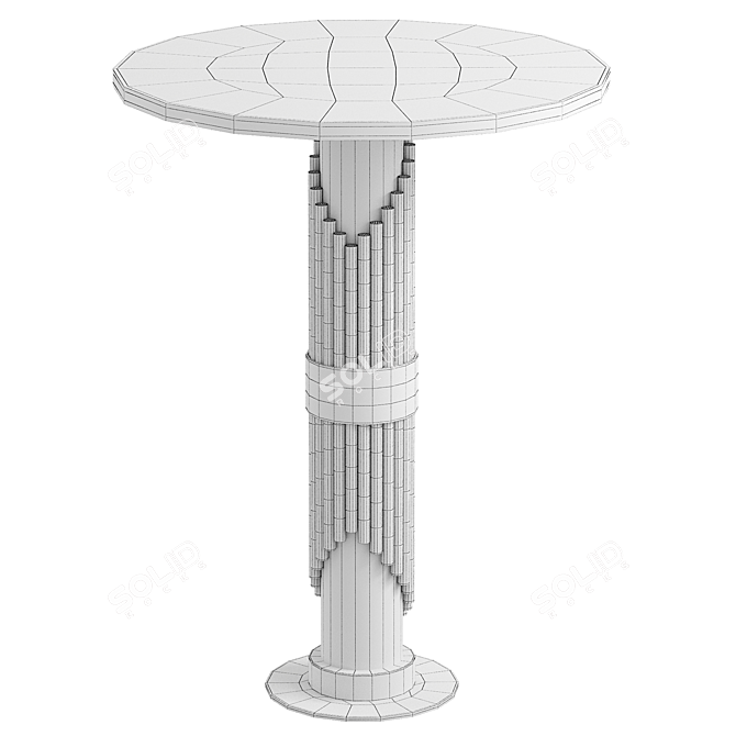 Sleek 2015 Bar Table 3D model image 2