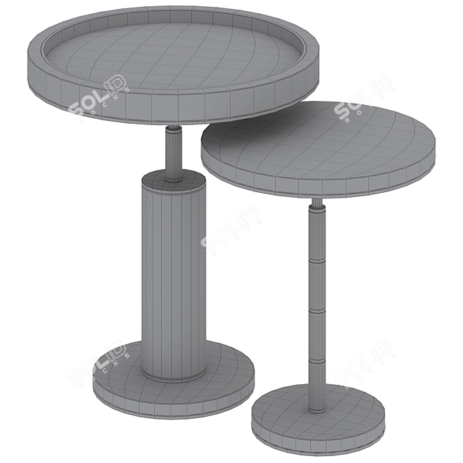  Modern SEATTLE Side Table 3D model image 5