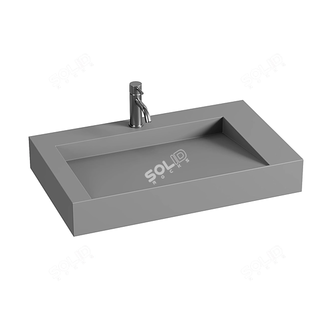 Badeloft Wall Mount Sinks Set 3D model image 3