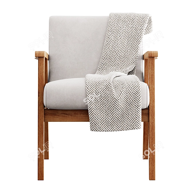 Mayview's Elegant Milton Armchair 3D model image 4